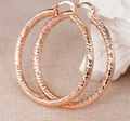 Glossy Big Circle Hoop Earrings for Women