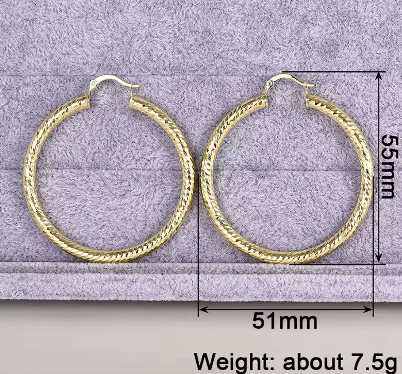 Glossy Big Circle Hoop Earrings for Women